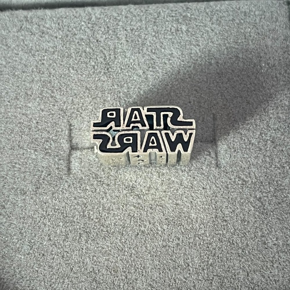 Pandora Star Wars Silver 3D Logo Charm